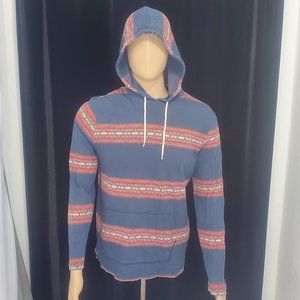 MOSSIMO Supply Co. Athletic Fit Size M Pull-over Hoodie Harding Native Print.